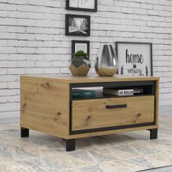 Stolik kawowy loft Trondheim TDHT514 dąb artisan/dąb czarny