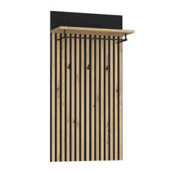 Panel ubraniowy Trondheim TDHD40 dąb artisan/dąb czarny