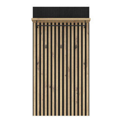 Panel ubraniowy Trondheim TDHD40 dąb artisan/dąb czarny