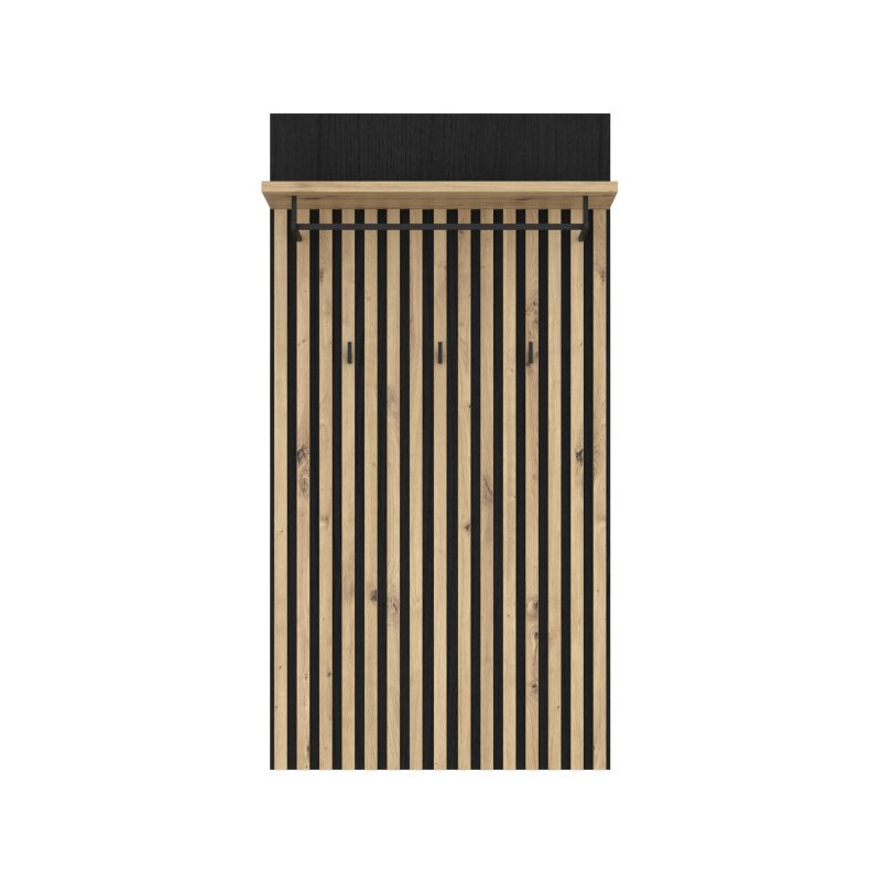 Panel ubraniowy Trondheim TDHD40 dąb artisan/dąb czarny