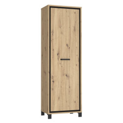 Szafa otwierana 70 cm Trondheim TDHS811 dąb artisan/dąb czarny