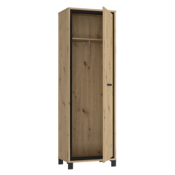 Szafa otwierana 70 cm Trondheim TDHS811 dąb artisan/dąb czarny