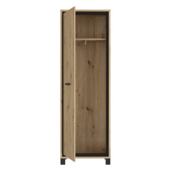 Szafa otwierana 70 cm Trondheim TDHS811 dąb artisan/dąb czarny