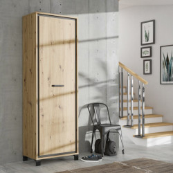 Szafa otwierana 70 cm Trondheim TDHS811 dąb artisan/dąb czarny