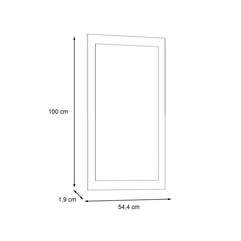 Lustro wiszące Trondheim TDHD201 czarny