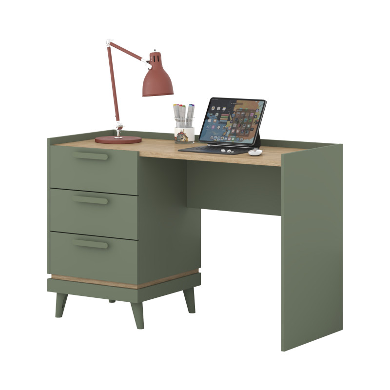 Biurko Scandi Typ 03 Zgaszona Zieleń Helvetia Wieruszów