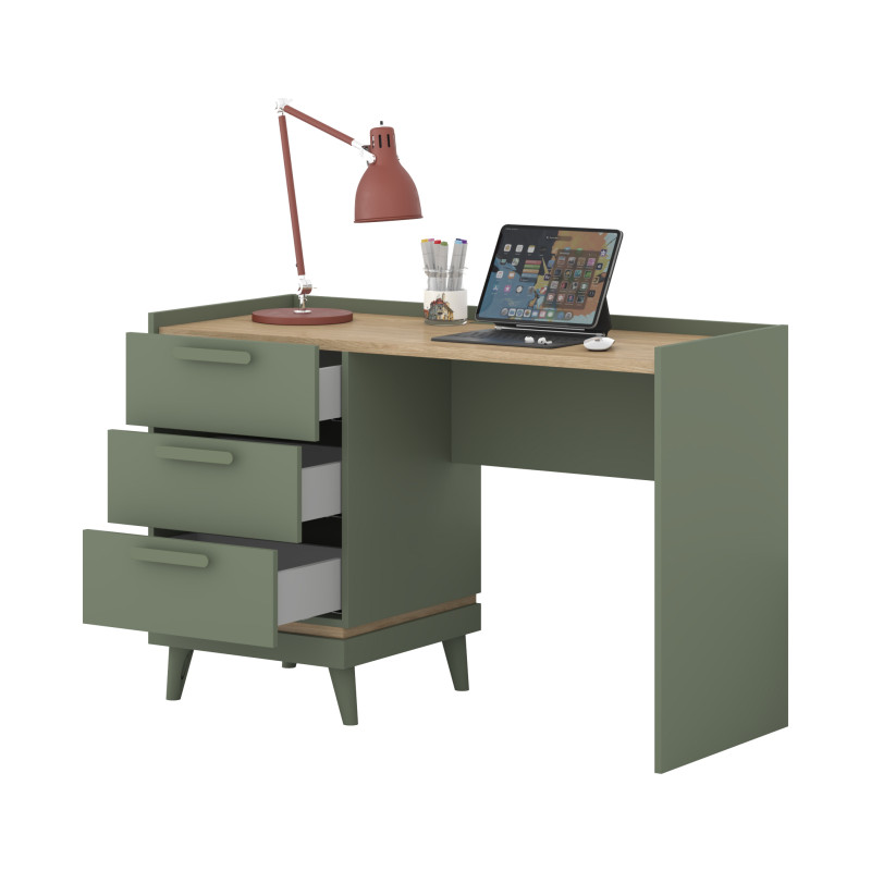 Biurko Scandi Typ 03 Zgaszona Zieleń Helvetia Wieruszów