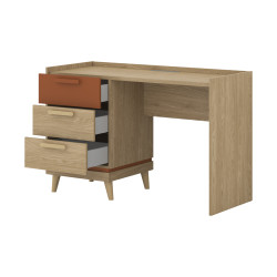 Biurko Scandi Typ 03 Dąb olejowany/Ceglany Helvetia Wieruszów