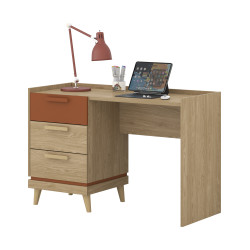 Biurko Scandi Typ 03 Dąb olejowany/Ceglany Helvetia Wieruszów