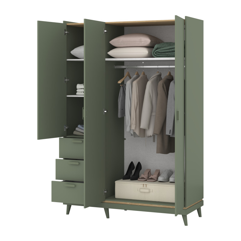 Szafa Scandi Typ 19 Zgaszona Zieleń Helvetia Wieruszów