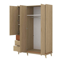 Szafa Scandi Typ 19 Dąb olejowany/Cegła Helvetia Wieruszów