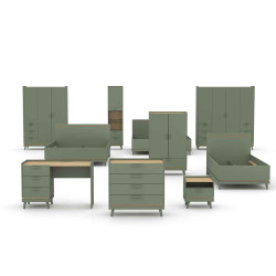 Szafa Scandi Typ 20 Zgaszona Zieleń Helvetia Wieruszów