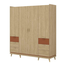 Szafa Scandi Typ 20 Dąb olejowany/Ceglany Helvetia Wieruszów