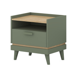 Stolik nocny Scandi Typ 22 Zgaszona Zieleń Helvetia Wieruszów