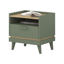 Stolik nocny Scandi Typ 22 Zgaszona Zieleń Helvetia Wieruszów