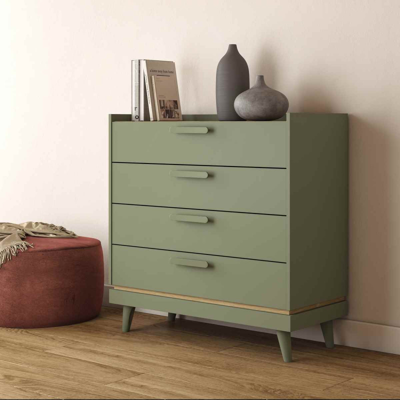 Komoda Scandi Typ 27 Zgaszona Zieleń Helvetia Wieruszów