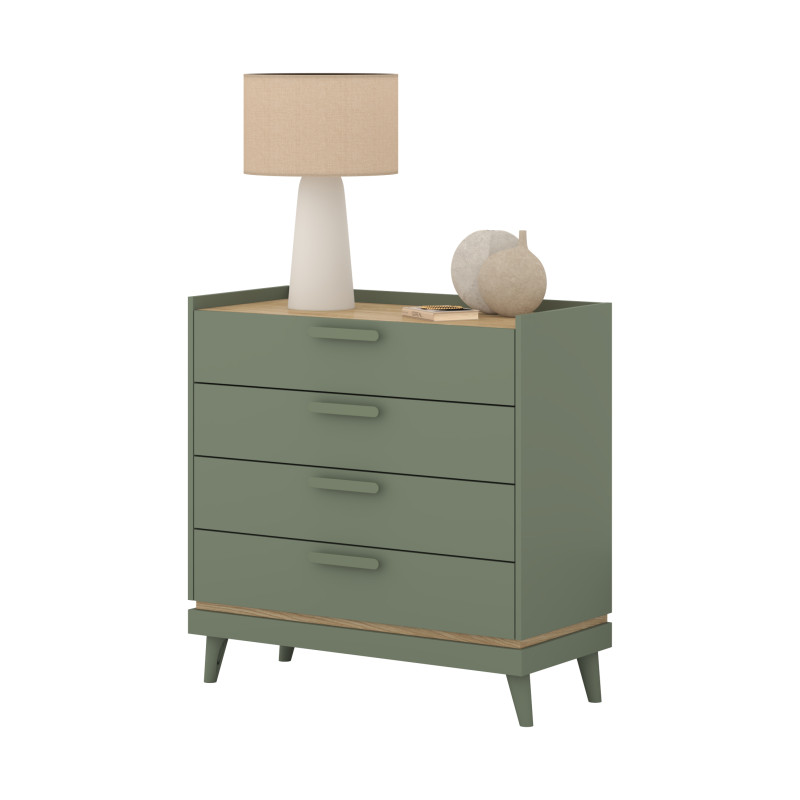 Komoda Scandi Typ 27 Zgaszona Zieleń Helvetia Wieruszów