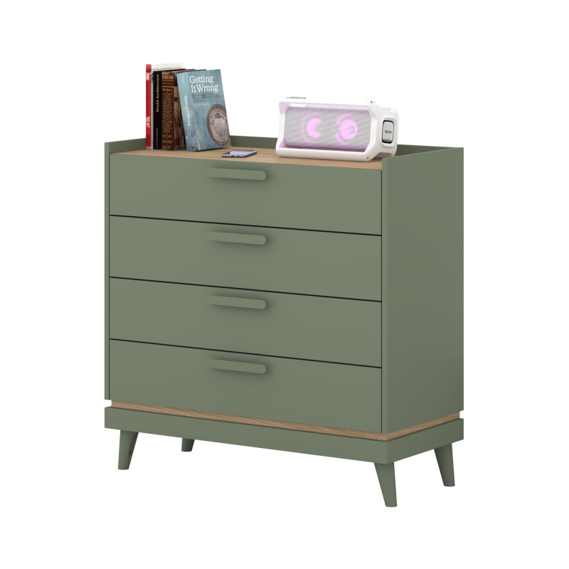 Komoda Scandi Typ 27 Zgaszona Zieleń Helvetia Wieruszów