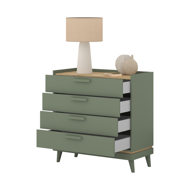 Komoda Scandi Typ 27 Zgaszona Zieleń Helvetia Wieruszów