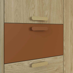 Komoda Scandi Typ 27 Dąb Olejowany/Ceglany Helvetia Wieruszów