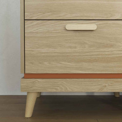 Komoda Scandi Typ 27 Dąb Olejowany/Ceglany Helvetia Wieruszów