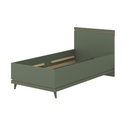 Łóżko 100 Scandi Typ 34 Zgaszona Zieleń Helvetia Wieruszów