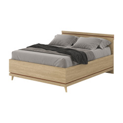 Łóżko 160 Scandi Typ 31 Dąb olejowany/Ceglany Helvetia Wieruszów