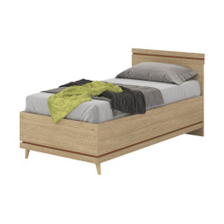 Łóżko 100 Scandi Typ 34 Dąb olejowany/Ceglany Helvetia Wieruszów