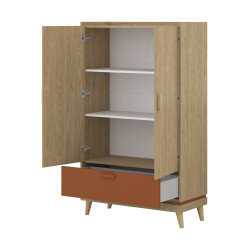 Bieliźniarka Scandi Typ 38 Dąb olejowany/Cegalny Helvetia Wieruszów