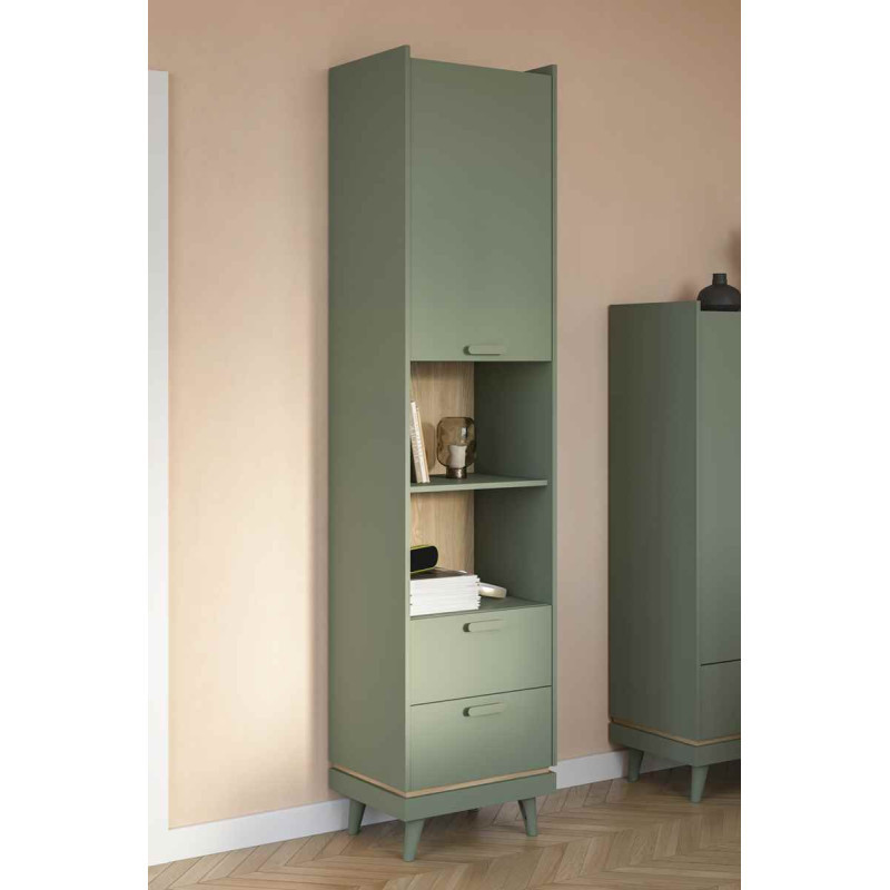 Regał Scandi Typ 88 Zgaszona Zieleń Helvetia Wieruszów