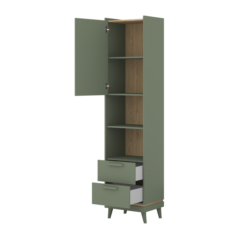 Regał Scandi Typ 88 Zgaszona Zieleń Helvetia Wieruszów