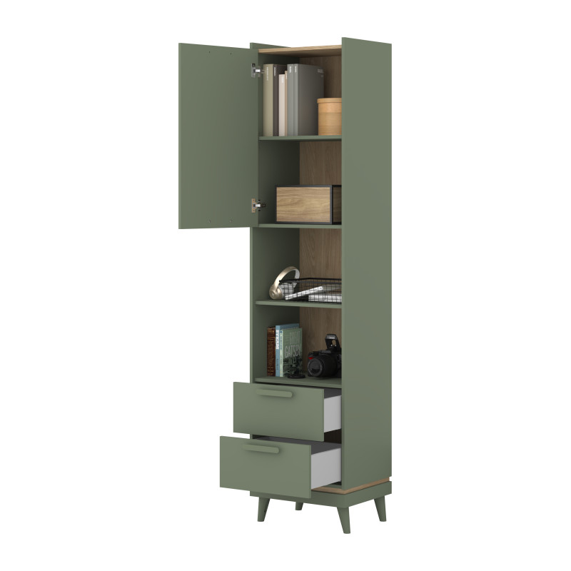 Regał Scandi Typ 88 Zgaszona Zieleń Helvetia Wieruszów