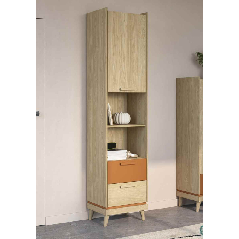 Regał Scandi Typ 88 Dąb Olejowany/Ceglany Helvetia Wieruszów