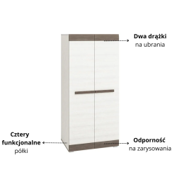 Szafa Blanco 01 ML Meble Kolekcja Blanco