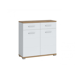 Komoda do przedpokoju Hola HOLG07 Biały Alpejski/Dąb Wotan Meble Wójcik