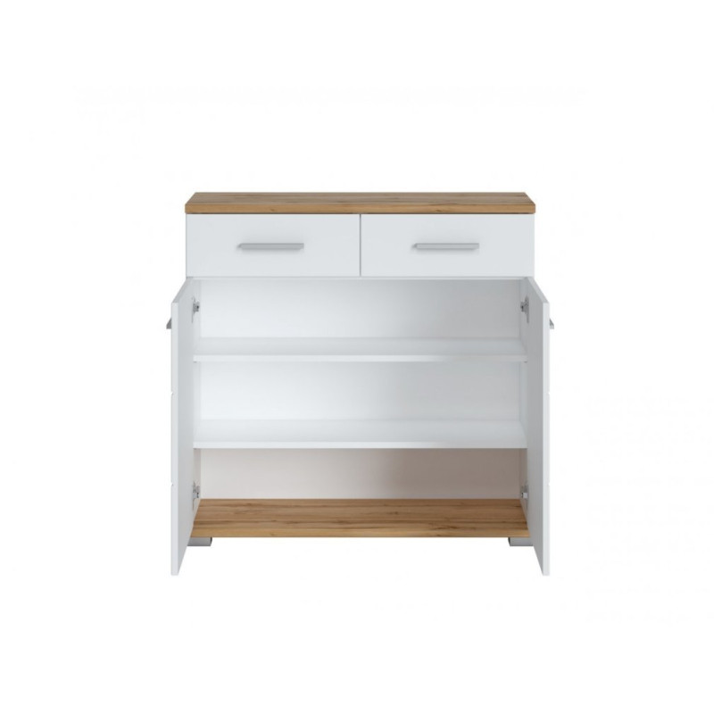 Komoda do przedpokoju Hola HOLG07 Biały Alpejski/Dąb Wotan Meble Wójcik