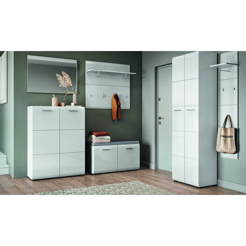 Panel wysoki Merano MEOG05 Biały Alpejski/Biały Połysk Meble Wójcik