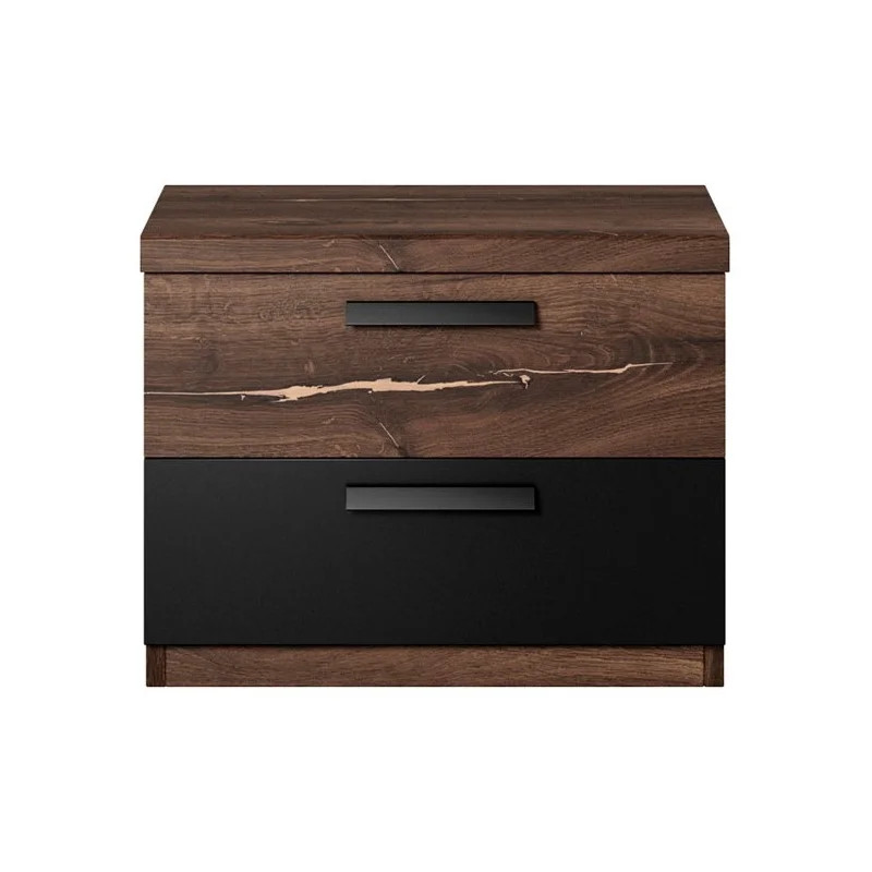 Szafka nocna Sigma Typ 22  Dąb Flagstaff/Miedziana Nić Helvetia Wieruszów