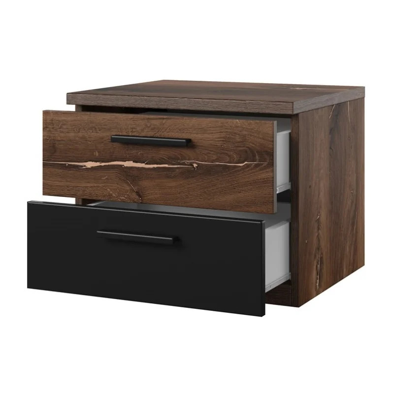 Szafka nocna Sigma Typ 22  Dąb Flagstaff/Miedziana Nić Helvetia Wieruszów