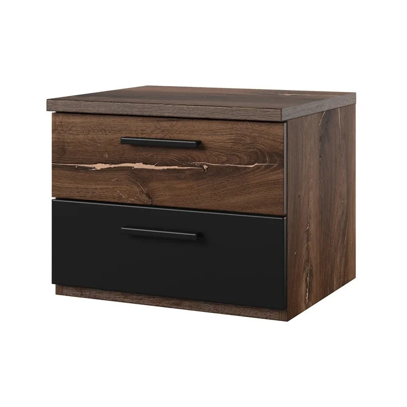 Szafka nocna Sigma Typ 22  Dąb Flagstaff/Miedziana Nić Helvetia Wieruszów