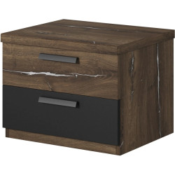 Szafka nocna Sigma Typ 22  Dąb Flagstaff/Stalowa Nić Helvetia Wieruszów