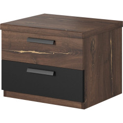 Szafka nocna Sigma Typ 22  Dąb Flagstaff/Miedziana Nić Helvetia Wieruszów