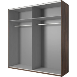 Szafa przesuwna z lustrem Sigma Typ 18 Dąb Flagstaff/Stalowa Nić Helvetia Wieruszów