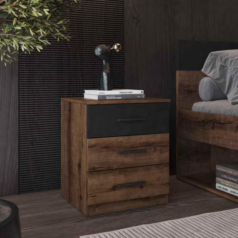 Szafka nocna Beta Dąb Monastery/Czarny Helvetia Wieruszów