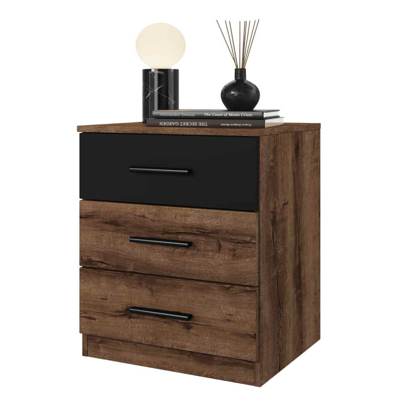 Szafka nocna Beta Dąb Monastery/Czarny Helvetia Wieruszów