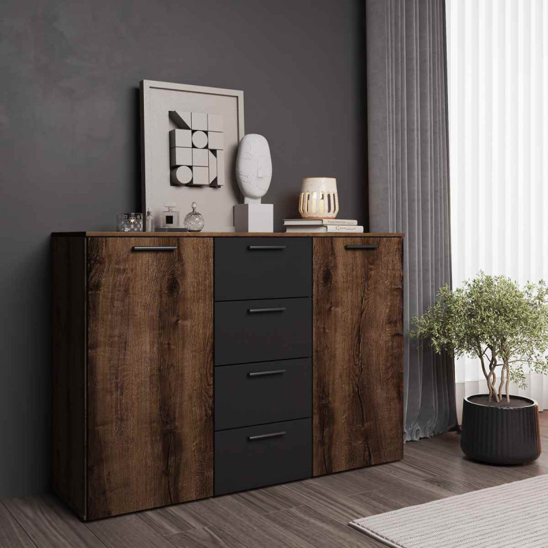 Komoda Beta Dąb Monastery/Czarny Helvetia Wieruszów