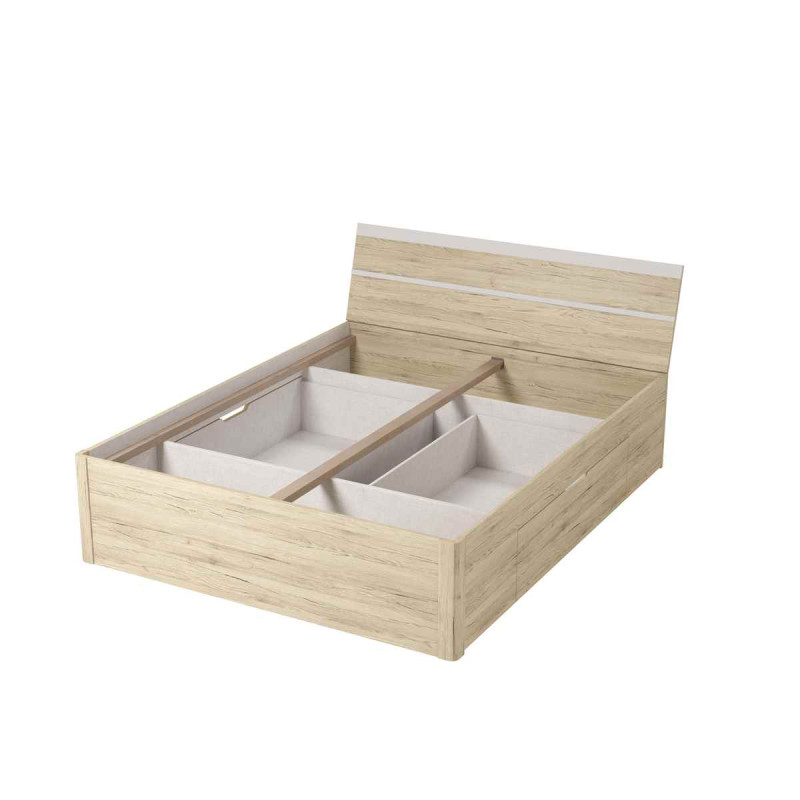 Łóżko 160 cm Beta San Remo Jasne Helvetia Wieruszów