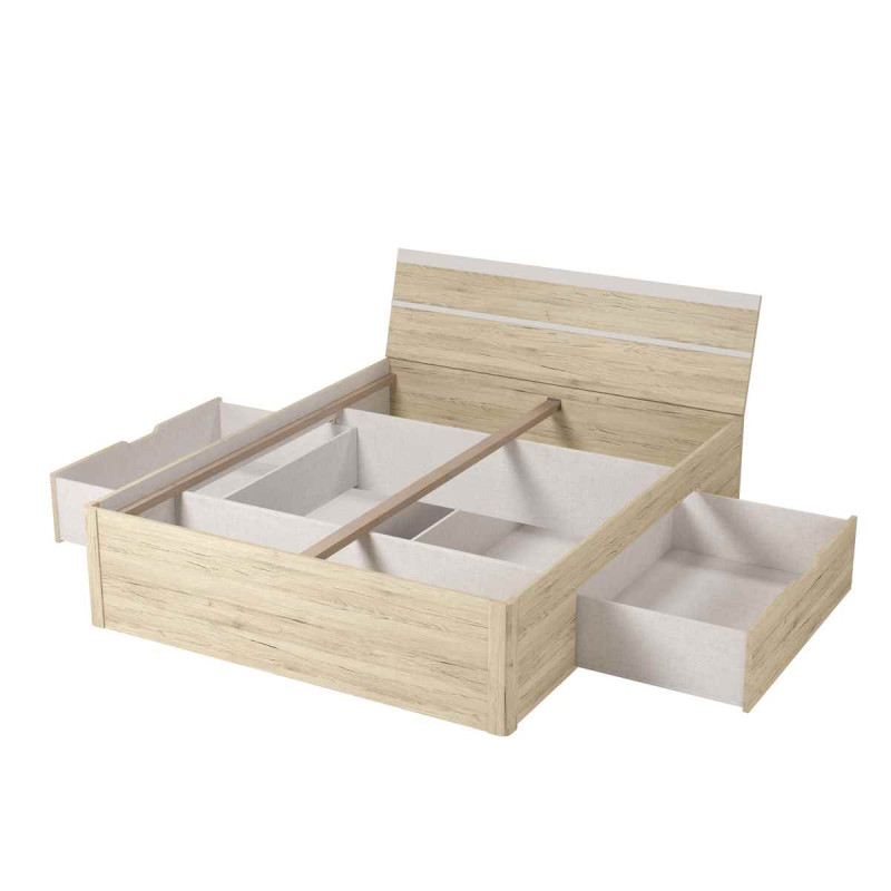 Łóżko 160 cm Beta San Remo Jasne Helvetia Wieruszów