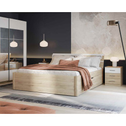 Łóżko 180 cm Beta San Remo Jasne Helvetia Wieruszów