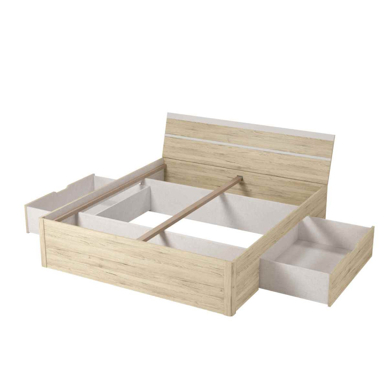 Łóżko 180 cm Beta San Remo Jasne Helvetia Wieruszów